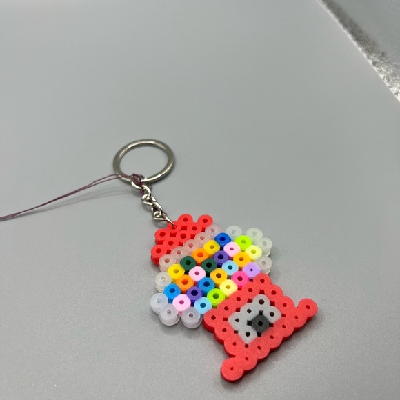 Handmade Accessories - 💙2/$5💙 Fuse Bead Bubble Gum Machine Keychain - Handmade #2
